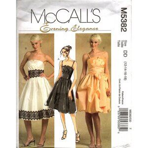 McCall's M5382 Misses 12 to 18 Special Occasion Cocktail Dress Sewing Pattern